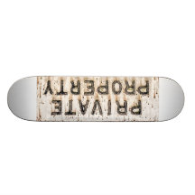 Privates Eigentum des Skate-Brettes Individuelle Decks