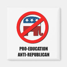 Pro-Bildung Anti-Republikanisch Magnete