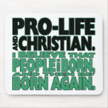 "Pro-Leben und christliches" Mousepad