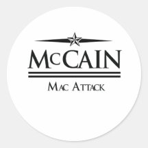 PRO-MCCAIN: MAC-ANGRIFF RUNDER STICKER
