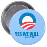 Pro-Obama - JA WERDEN WIR WIEDER Buttons