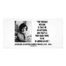 Problem Jacqueline Kennedy mit mir Außenseiter-Zit Foto Karten Vorlage