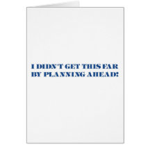 Procrastinator (blau) grußkarte