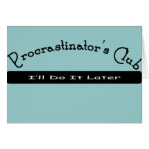 Procrastinators-Verein Karte