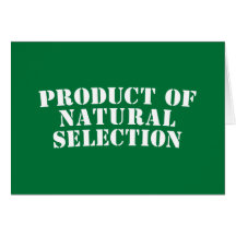 Produkt der natürlicher Auswahl Grußkarte