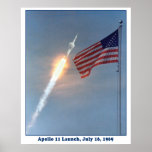 Produkteinführung Apollo 11 zum Mond, am 16. Juli  Posterdrucke