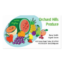 Produzent Züchter-/Vendor_TotallyFruity_blue Oval Visitenkartenvorlage