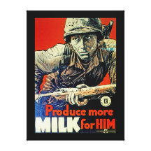 Produzieren Sie mehr Milch für ihn Gespannter Galeriedruck
