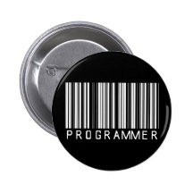Programmierer-Bar-Code Anstecknadelbutton