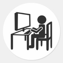 Programmierer Runder Aufkleber