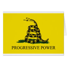 Progressiver Power Grußkarte