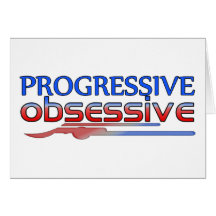 Progressives besessenes grußkarte