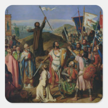 Prozession der Kreuzfahrer um Jerusalem Sticker