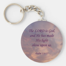 Psalm-118:27 Lord Is God Schlüsselbänder