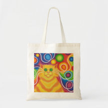 Psy-Katze-delic Taschentasche
