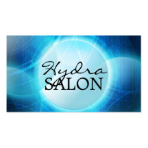 Psychedelische blaue hochwertige Salon-u. Badekuro Visitenkarten Vorlagen
