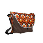 Psychedelische Orange Kurier Tasche