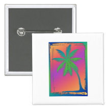 Psychedelische Palme Buttons