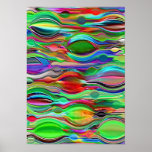 Psychedelische Sinneswelle Posterdrucke