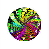 Psychedelische Spirale: Wanduhr wanduhren