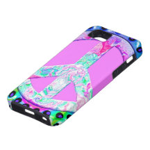 Psychedelisches Friedenszeichen abstrakt iPhone 5 Case