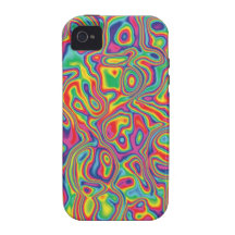 Psychedelisches Regenbogen-Öl-Muster Case-Mate iPhone 4 Hüllen