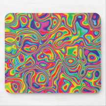 Psychedelisches Regenbogen-Öl-Muster Mousepad