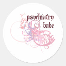 Psychiatrie-Baby Runder Sticker