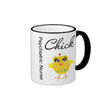 Psychiatrisches Krankenschwester-Küken v1 Kaffee Tassen
