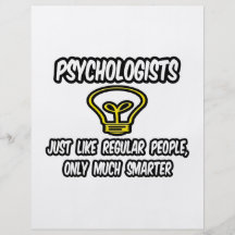 Psychologe-… regelmäßige Leute, nur intelligenter Vollfarbige Flyer