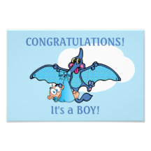Pterodactyl-Dinosaurier ist es eine Jungen-Babypar Kunstphotos