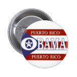 PUERTO RICO FÜR OBAMA-Knopf Anstecknadelbutton