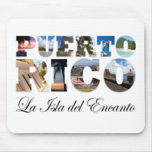 Puerto Rico La Isla Del Encanto Montage Mauspad