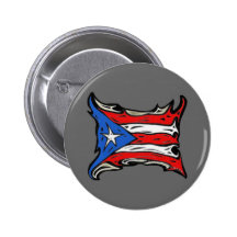 Puerto- Ricoflagge von Reggaeton Buttons