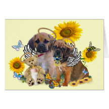 Puggle Babyengel und Gänseblümchen-Karten