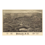 Pulaski, Augenansicht New- Yorkvogels Plakat 1885 poster
