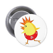 punk_rock_chicken_ anstecknadel
