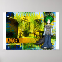 PunkNeko Aiden Tapete Plakatdruck