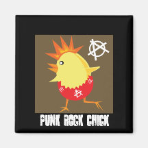 Punkrock-Küken-Magnet Kühlschrankmagnete