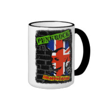 Punkrock - Union jack mohawk Tee Haferl