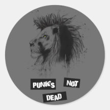Punks nicht absolut runder aufkleber