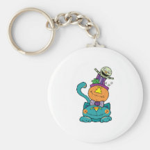 Punpkin Monsterkatze Schlüsselbänder
