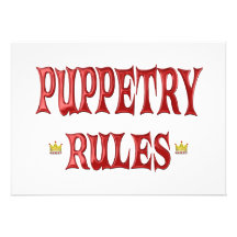 Puppetry-Regeln Individuelle Einladungskarten