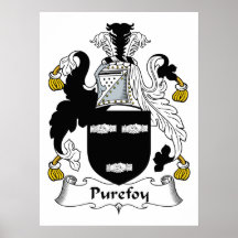 Purefoy Familienwappen Posterdrucke