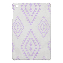 purple & gray tribal pattern iPad mini cover