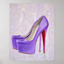 Purple High Heels 11x14 Print