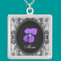 Purple Violet Mom halsketten