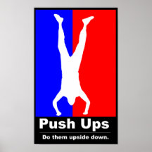 Pushups - tun Sie sie Oberseite - unten Fitness-Pl