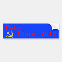 Putin Stalin 2012 Autoaufkleber