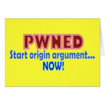 Pwned Pwn besessener Gamer-Ursprungs-Entwurf Grußkarte